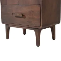 Liya hoge kast mangohout donkerbruin WOOOD